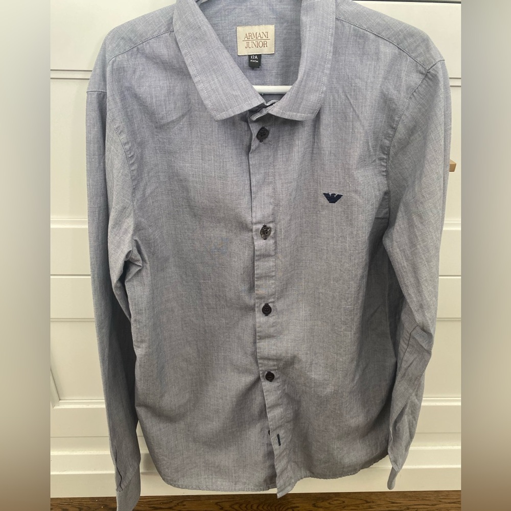 Sz 12 boys Armani Dress Shirt